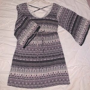 Belle sleeve mini dress